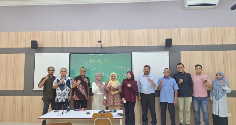 Ministry of Communication and Digital (Komdigi) Team Visits Faculty of Mathematics and Natural Sciences (FMIPA) to Strengthen Domestic Scholarship Program for Master’s in Artificial Intelligence