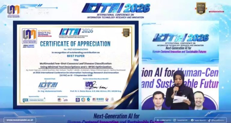 Artificial Intelligence Master’s Student Wins Second Best Paper at ICITRI 2026